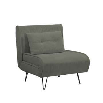 Quarzo Sessel Bett ohne Armlehnen Farbe moosgrün