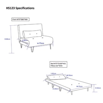 Quarzo Sessel Bett ohne Armlehnen Farbe moosgrün
