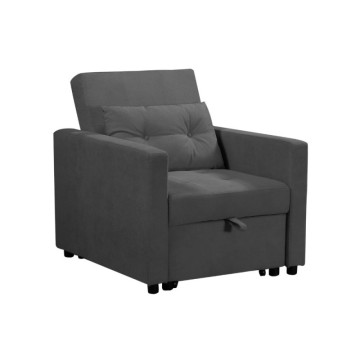 Zaffiro ausziehbarer Sessel Bett dunkelgrau