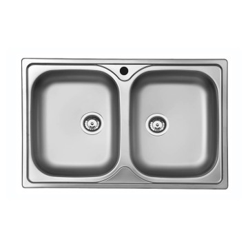 79x50 Classic 170 Einbauspüle mit zwei Becken