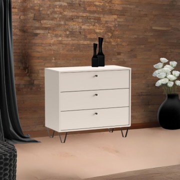 ALDO3 Kommode mit 3 Schubladen aus Kaschmir 83,6x40x75,2H