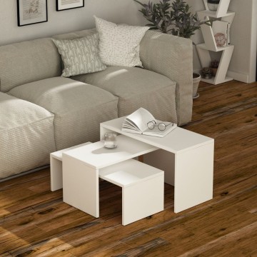 Kanta trio couchtische weiß