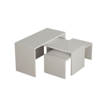 Kanta trio couchtische weiß
