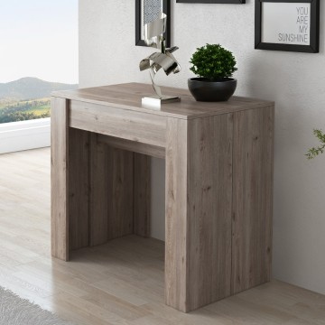Ausziehbarer Konsolentisch Nelson Eiche Farbe Luka 90x51,6x76,6H
