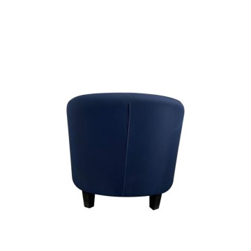 Halong Sessel aus blauem Stoff
