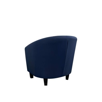 Halong Sessel aus blauem Stoff