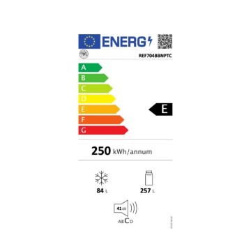 Bertazzoni REF704BBNPTC Einbau-Kühlschrank 70 cm 341 lt gesamt NO FROST