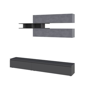 Lagerwand aus Beton und Anthrazit 250x40x206H