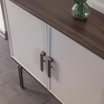 Sideboard 2 Türen und 2 Schubladen Mozambik gespachtelt Merlin 195x47,6x82,6H