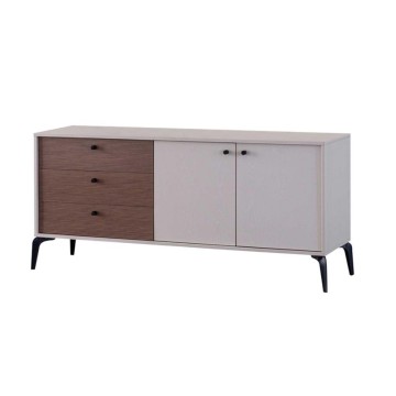 Sideboard 2 Türen und 3 Schubladen Piedra Farbe beige und kaplan 173.3x45x79H