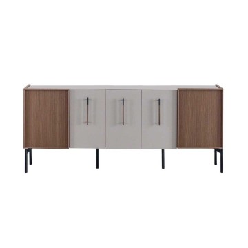 Vega Anrichte 5 Türen beige und kaplan 195x45x83.5H