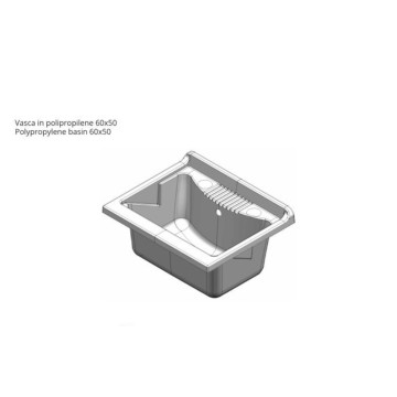 Waschbeckenunterschrank Garten weiß 60x50X85 PVC