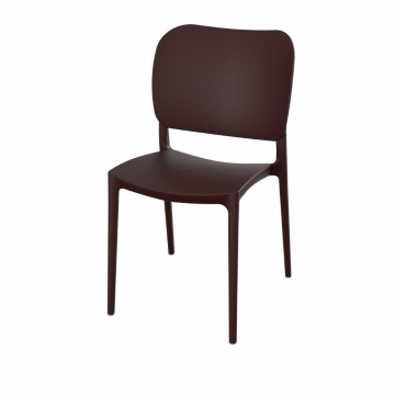 Bronzefarbener Stuhl aus Polypropylen im eleganten Design Orbita