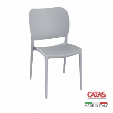 Bronzefarbener Stuhl aus Polypropylen im eleganten Design Orbita