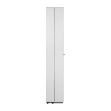 Schuhschrank weiß 2 Türen mit Fächern Lugo02A 74x34x181
