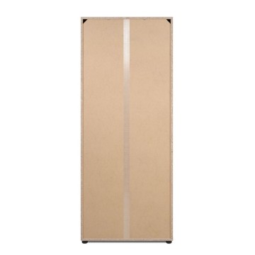Schuhschrank weiß 2 Türen mit Fächern Lugo02A 74x34x181