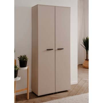 Kaschmir Schuhschrank 2 Türen mit Fächern Lugo02A 74x34x181