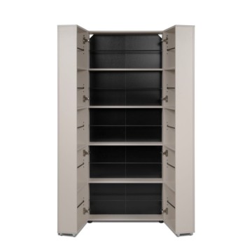 Kaschmir Schuhschrank 2 Türen mit Fächern Lugo02A 74x34x181