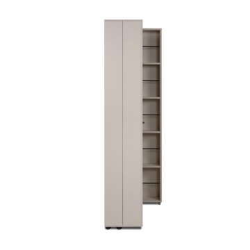 Kaschmir Schuhschrank 2 Türen mit Fächern Lugo02A 74x34x181