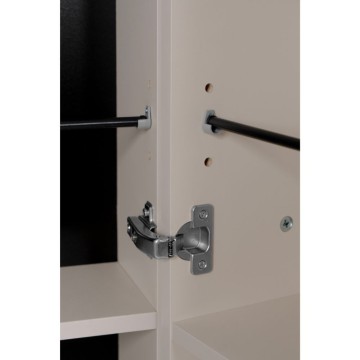 Kaschmir Schuhschrank 2 Türen mit Fächern Lugo02A 74x34x181