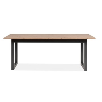 Ausziehtisch 200x90x75H Denver80C Farbe Eiche Anthrazit.