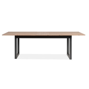 Ausziehtisch 200x90x75H Denver80C Farbe Eiche Anthrazit.
