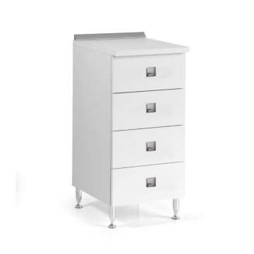 4-Schubladen-Küchenkommode 40x50x87H weiß MONTATA