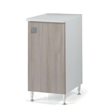 Küchenunterschrank Ulme Tür und weißer Schrank 40x50x87H ASSEMBLED