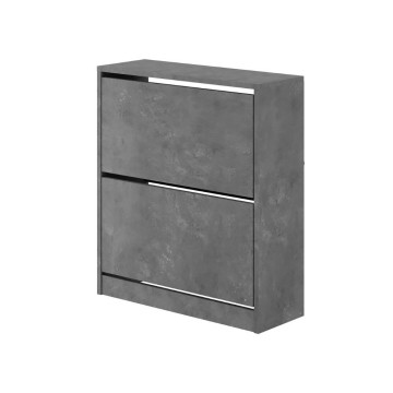 SHC520RETRO Schuhschrank mit zwei Klappen grau retro