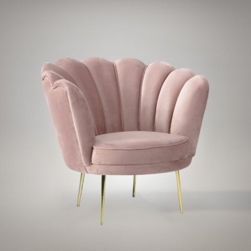 Orel Schalensessel in rosa Stoff