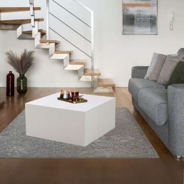 Lola weißer quadratischer Couchtisch 80x80x40H