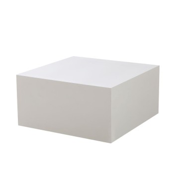 Lola weißer quadratischer Couchtisch 80x80x40H