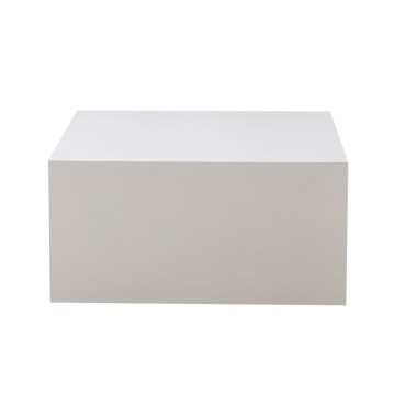 Lola weißer quadratischer Couchtisch 80x80x40H