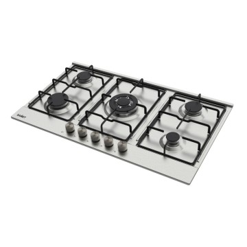 5-Flammen-Gasherd 90 cm Edelstahl Samet Apollo2