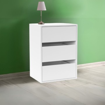Smart ST2 weiß 3-Schubladen-Kommode 50.8x39.6x71.3H