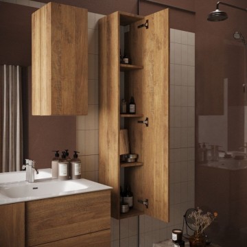 Jupiter1 26x25x138H mercure Eiche wandhängende Badsäule
