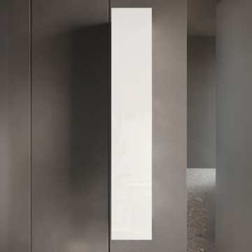 Basic1 glänzend weiß wandhängende Badsäule 25x26x138H