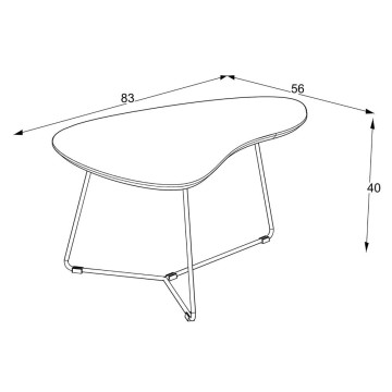 Paar Couchtische mit zementfarbener Platte und schwarzem Metallgestell Tussey