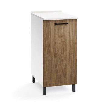 Küchenunterschrank mit Tür 40x50x85H Farbe Nussbaum natur