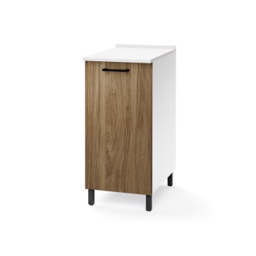 Küchenunterschrank mit Tür 40x50x85H Farbe Nussbaum natur
