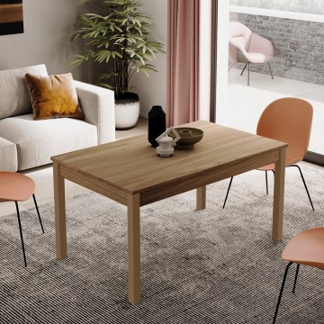 Ausziehtisch Firenze120x80 Farbe Nussbaum natur