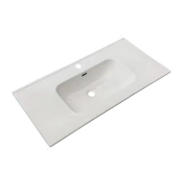 Modularer mattweißer wandmontierter Badezimmerschrank mit Schubladen 100x45x50H
