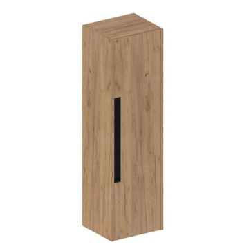 Modulare wandhängende Badezimmersäule in Eiche Honig 35x30x120H