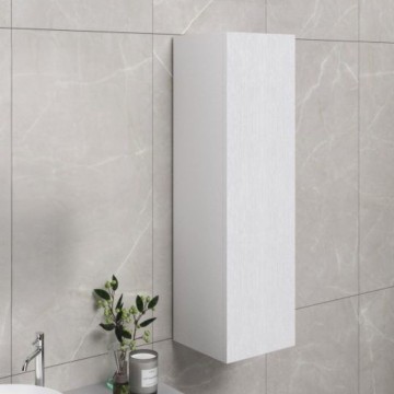 Weiße Badezimmer-Hängesäule 30x30x120 mit Tür: Eleganz und Funktionalität für jeden Raum