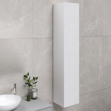 Weiße Badezimmer-Hängesäule 30x32x180 mit Tür: Eleganz und Funktionalität für jeden Raum