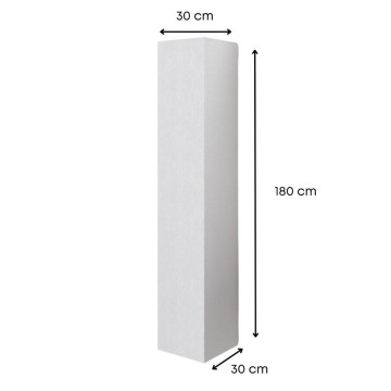 Weiße Badezimmer-Hängesäule 30x32x180 mit Tür: Eleganz und Funktionalität für jeden Raum