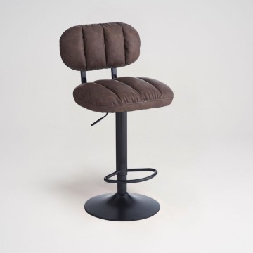 Barhocker Tati aus braunem Kunstleder - Stil und Komfort in einem modernen Design