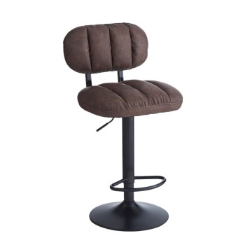 Barhocker Tati aus braunem Kunstleder - Stil und Komfort in einem modernen Design