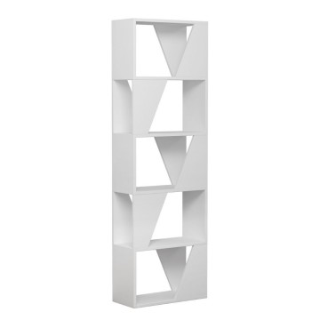 Rahmen weiß bücherregal 5 fächer 54x168