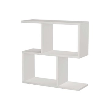 Homemania weißer Couchtisch 60x19,5x60H - Modernes Design und Vielseitigkeit in einem einzigen Möbelstück